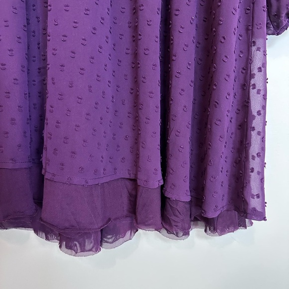 Matilda Jane purple Plum polka dot Dress Small - Picture 7 of 8